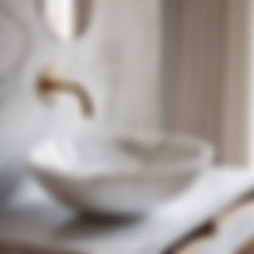 Elegant White Marble Sink
