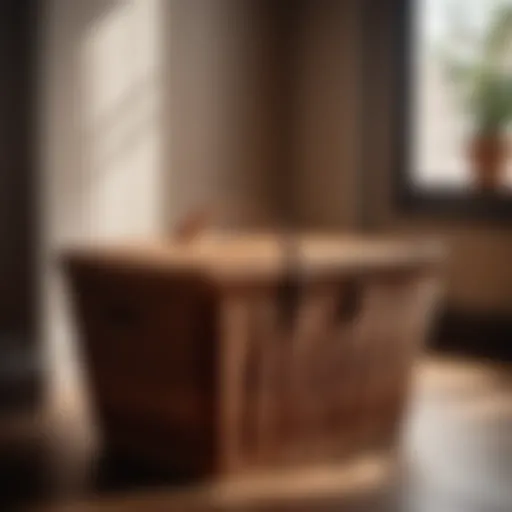 Elegant Wicker Basket with Lid