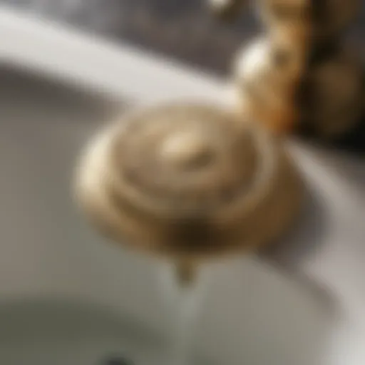 Elegantly crafted Kohler bath drain stopper
