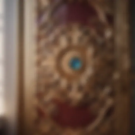 Elegantly crafted vanity door with intricate floral motif