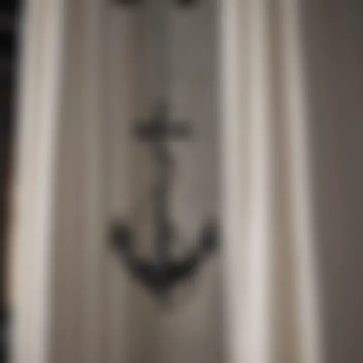 Anchor shower curtain