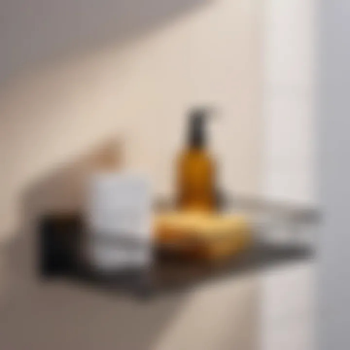 Minimalist Black Wire Basket Shelf