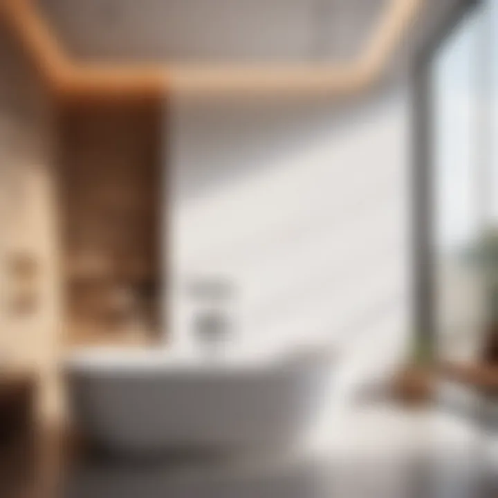 Sophisticated Recessed Bathtub Luxurious recessed bathtub with minimalist design