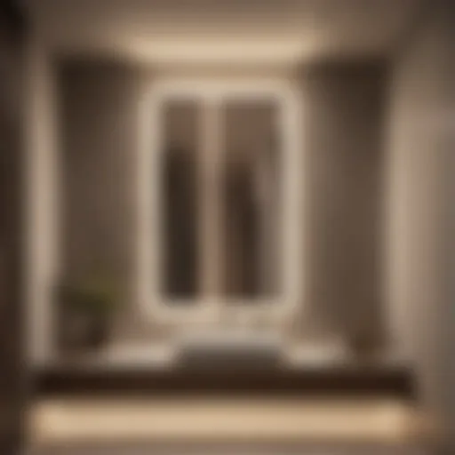 Sleek Recessed Lighting Fixture Elegant recessed lighting illuminating modern bathroom