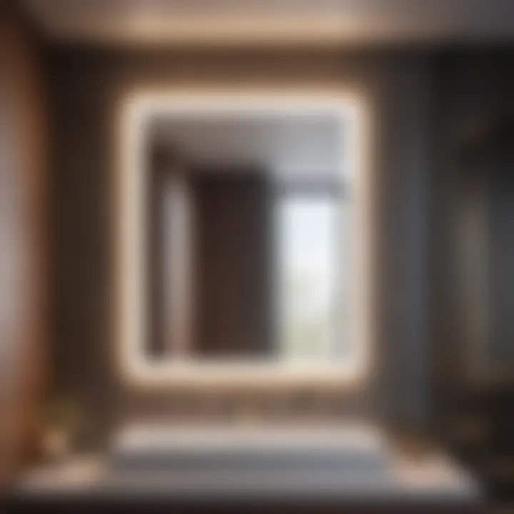 Smart Recessed Mirror Innovation Functional recessed mirror with integrated smart technology