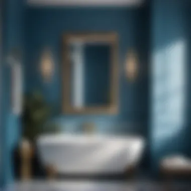 Soothing Blue Bathroom Wall