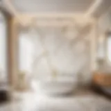 Elegant Marble Bathroom Wall