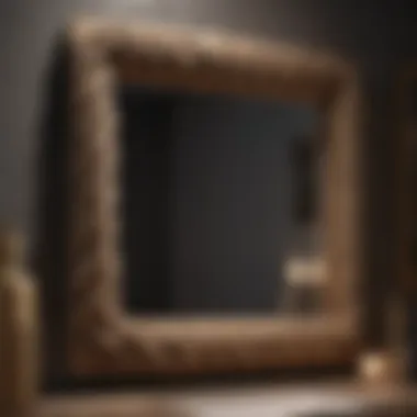Rope mirror frame
