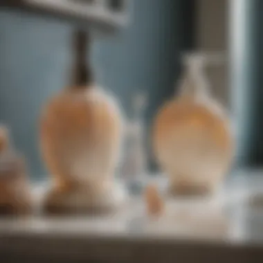 Seashell soap dispenser and toothbrush holder