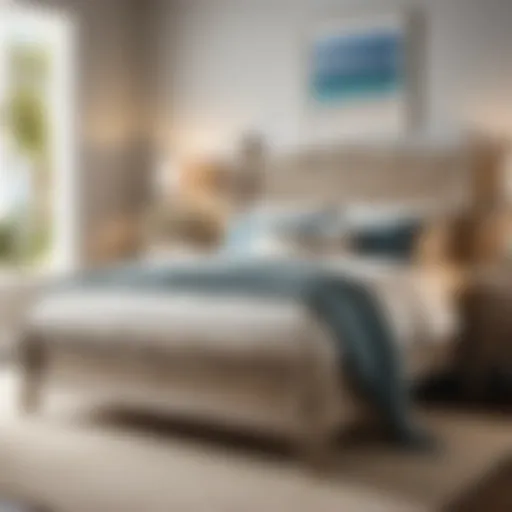 Elegant Coastal Bed Frame Elegant Coastal Bed Frame with Driftwood Finish