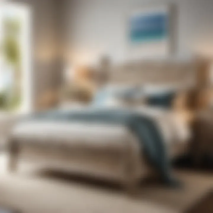 Elegant Coastal Bed Frame Elegant Coastal Bed Frame with Driftwood Finish