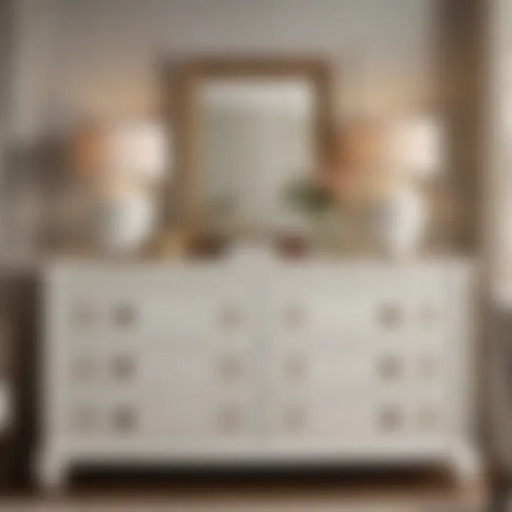 Behr Painted Bedroom Furniture in Whisper White Shade