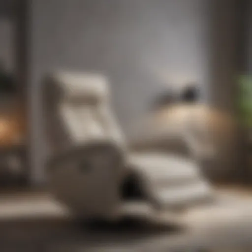 Elegant recliner in a modern bedroom setting