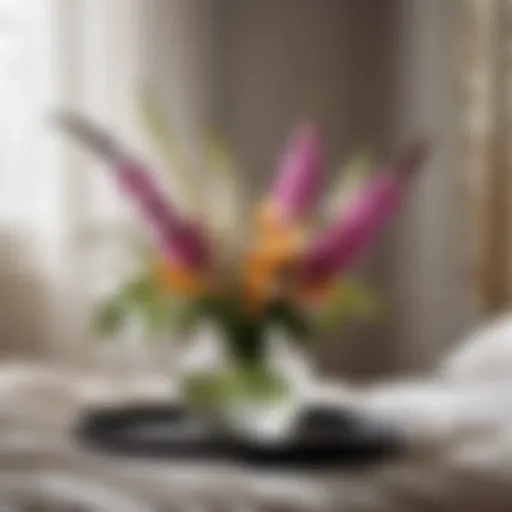 Elegant Floral Arrangement in Bedroom