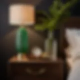 Elegant Nightstand Vignette with Botanical Accents