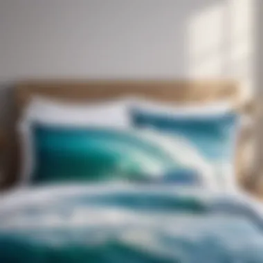 Ocean Wave Bedding Set Soft Blue Ocean Wave Bedding Set
