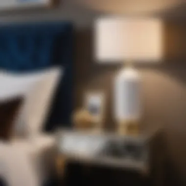 Sophisticated Nightstand Display Chic Nightstand with Elegant Decor