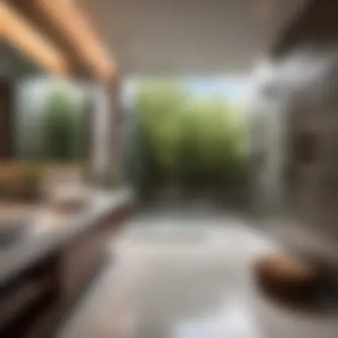 Sleek Modern Bathroom with Glass Enclosed Shower
