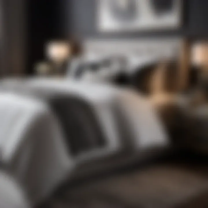 Chic Monochrome Bedding in Modern Bedroom Design
