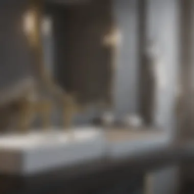 Modern Accessories Set Luxurious bathroom accessories set in a modern setting