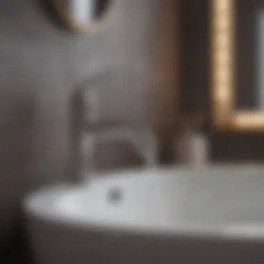 Ambiance Enhancement Stylish faucet and accessories enhancing bathroom ambiance