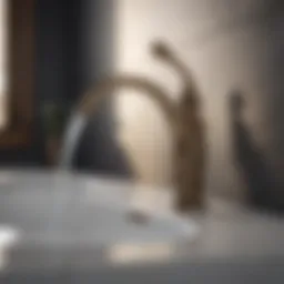 Elegant faucet design with intricate details