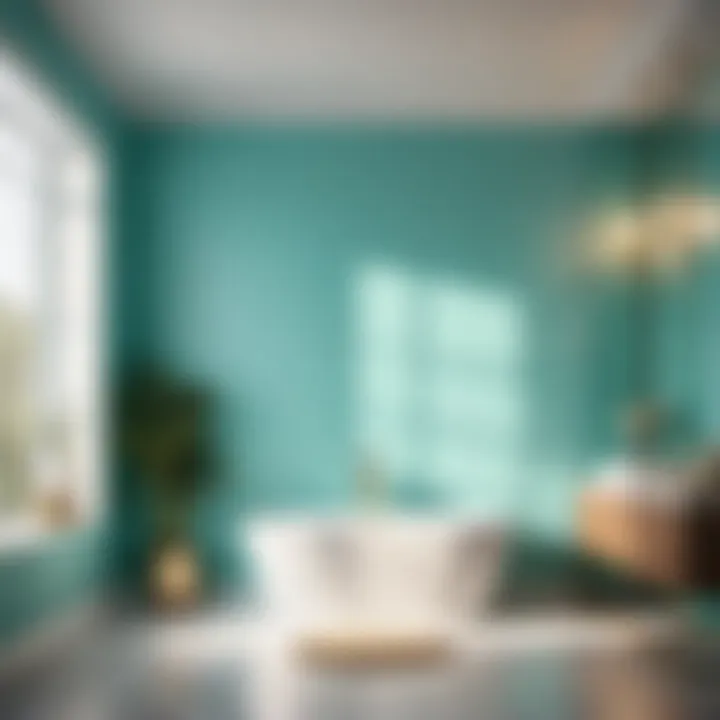 Serene Tiffany Blue Bathroom Wall Art