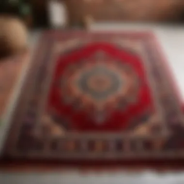 Bohemian Flora: Embracing Nature Bohemian-inspired rug with intricate floral patterns