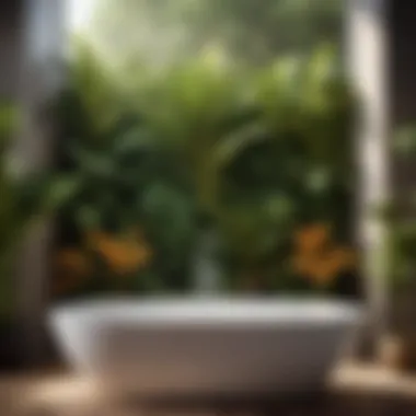 Elegant Botanical Bath Art