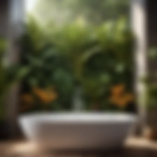Elegant Botanical Bath Art