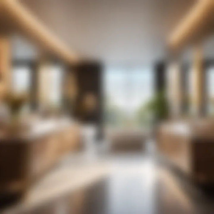 Elevated Luxury in Bathroom Design Luxurious bathroom with 46-inch vanity and double sink