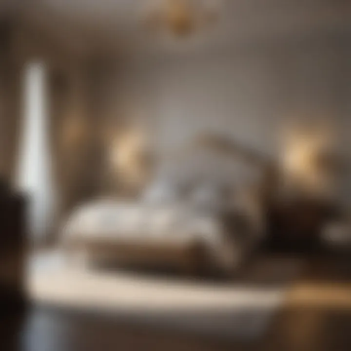 Elegant Furniture Arrangement Elegant bedroom furniture arrangement showcasing comfort and style