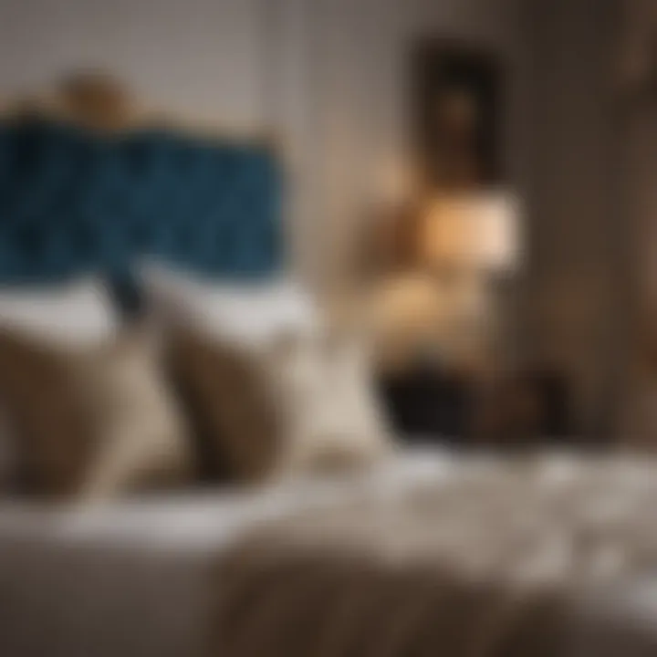 Luxurious Textiles and Accessories Luxurious textiles and accessories enhancing bedroom aesthetics
