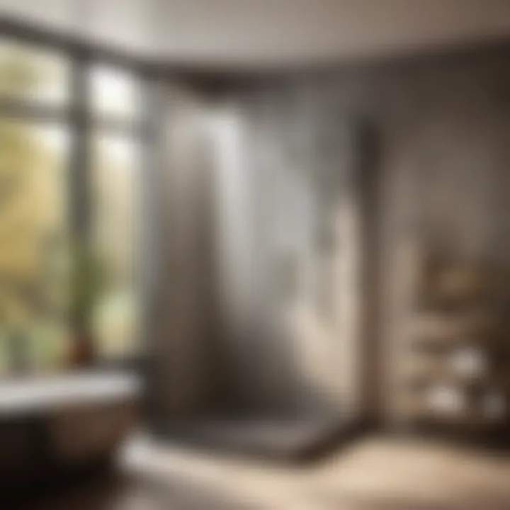 Modern Shower with Glass Enclosure Modern Barn Bathroom Shower with Glass Enclosure