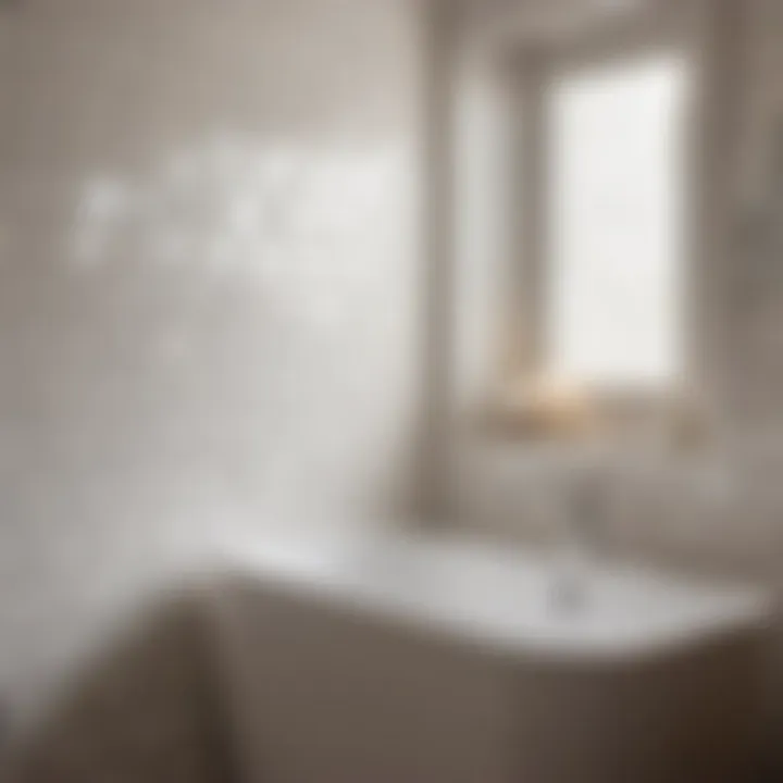 Timeless Subway Elegance Subway tile backsplash creating a sleek and timeless look in a minimalist bathroom