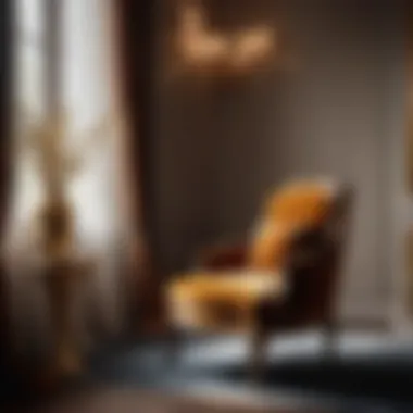 Opulent Charm with Velvet Low Chair Luxurious Velvet Low Chair in Bedroom