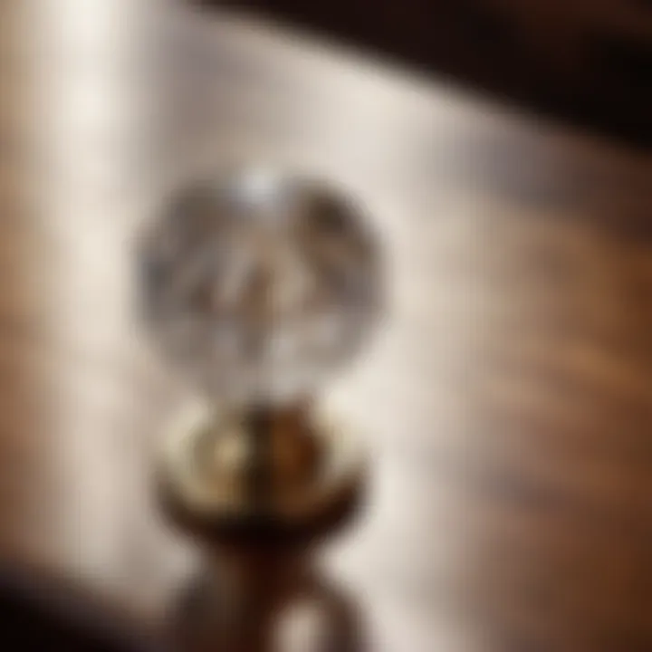 Timeless Crystal Drawer Knob Vintage Crystal Drawer Knob