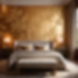 Luxurious Silk Wall Sheet in Bedroom