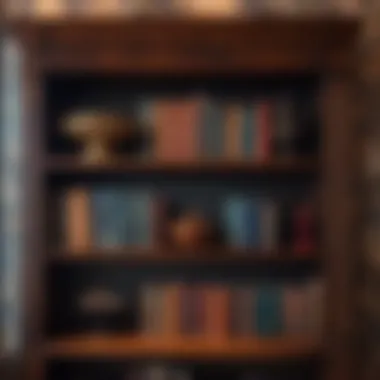 Vintage Bookshelf Decor in Bedroom