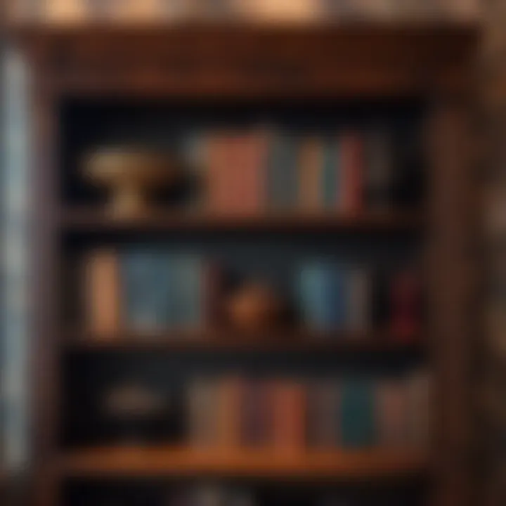 Vintage Bookshelf Decor in Bedroom