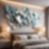Abstract shapes 3D wall sticker