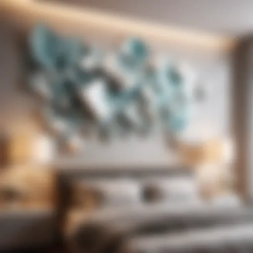 Abstract shapes 3D wall sticker