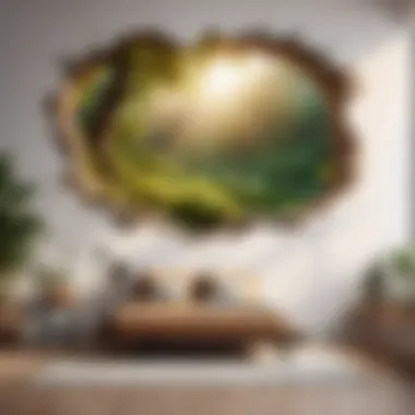 Nature-inspired 3D wall sticker