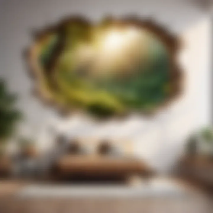 Nature-inspired 3D wall sticker