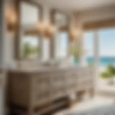 Coastal Chic Bathroom Vanity with Seaside Accents