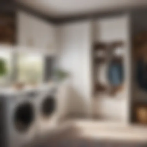 Elegant Laundry Room Storage Solution