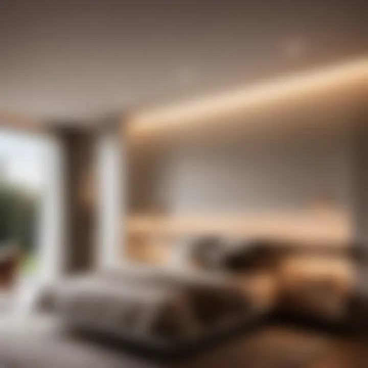 Sleek Recessed Lighting Creating Subdued Elegance Minimalist Recessed Lighting Casting Subtle Glare