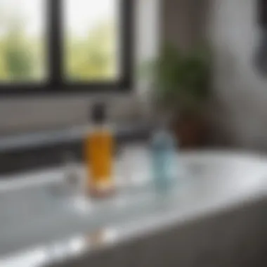 Sleek Acrylic Over Bath Caddy Design Sleek Acrylic Over Bath Caddy Design