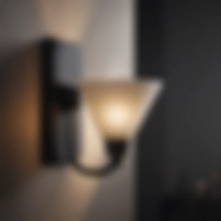 Sleek Black Wall Sconce Sleek Black Wall Sconce