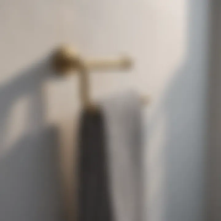 Minimalist Brass Towel Holder Minimalist Brass Towel Holder